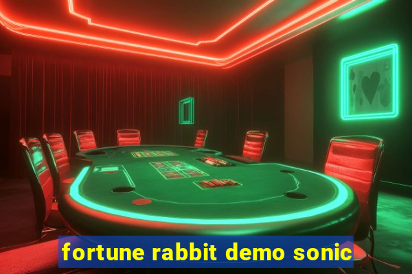 fortune rabbit demo sonic